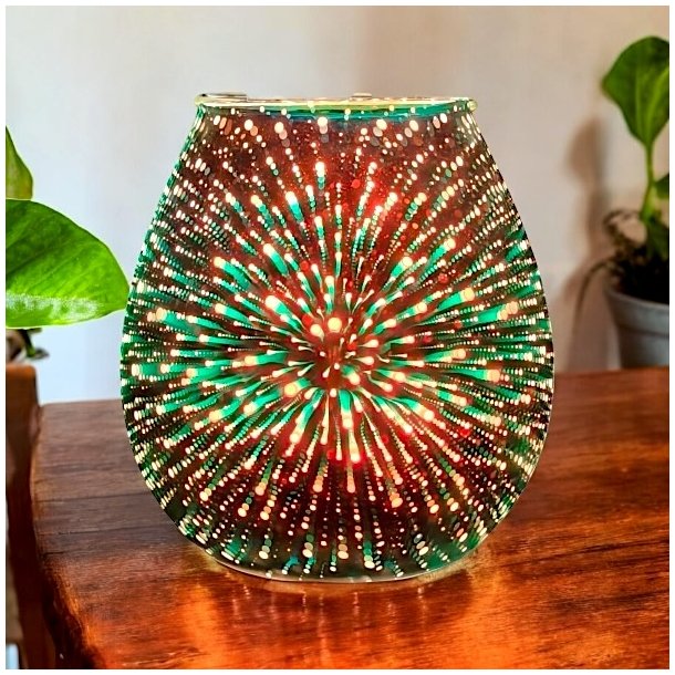 Aroma Lampe Diffuser m. farveskift og Beroligende Effekt