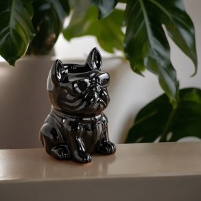 Aromalampe designet som fransk bulldog - 15 x 10,5 cm