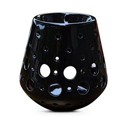 LOOB Aromalampe i Sort Keramik � 9x9 cm