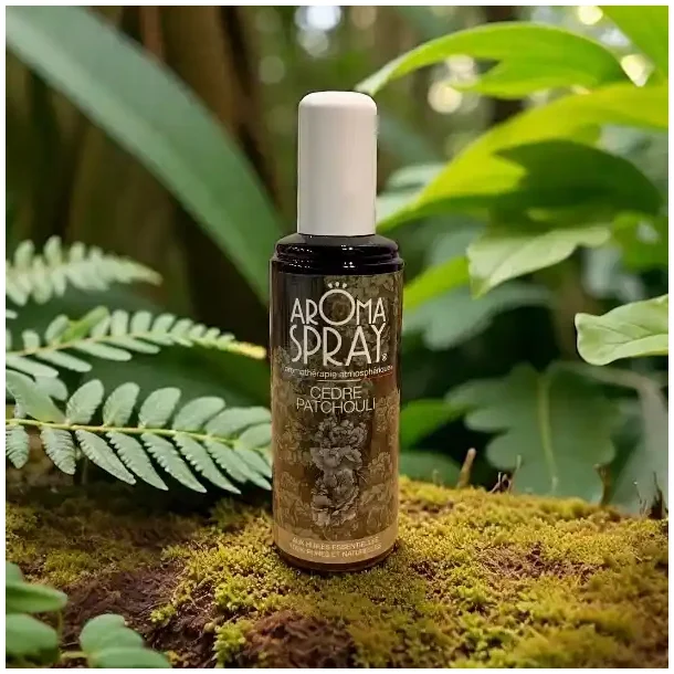 �kologisk Aromaspray Cedertr� &amp; Patchouli � Grounding, Rens &amp; Jordforbindelse | 100 ml