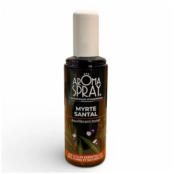 �kologisk Aromaspray Myrte &amp; Sandeltr� � Meditation, Tryghed &amp; Indre Balance | 100 ml