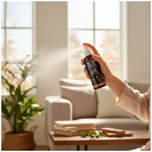 �kologisk Aromaspray Myrte &amp; Sandeltr� � Meditation, Tryghed &amp; Indre Balance | 100 ml