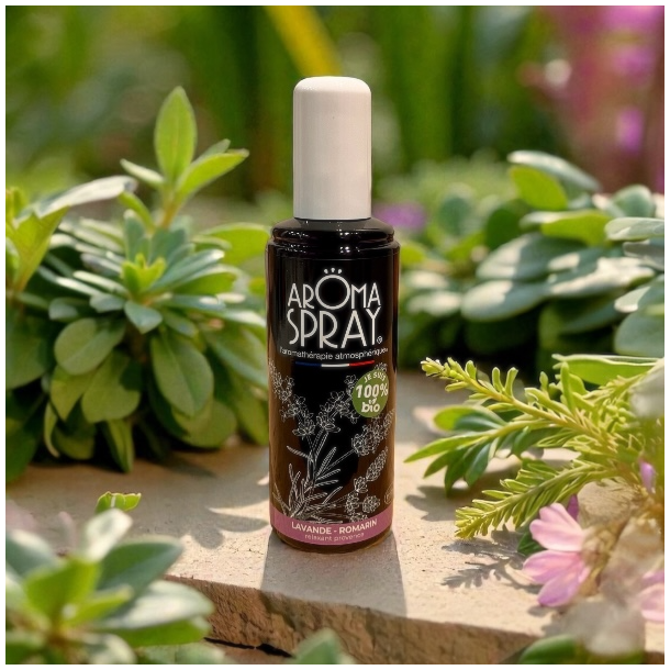 �kologisk Aromaspray Lavendel &amp; Rosmarin � Afslapning, Klarhed &amp; Harmonisk Balance | 100 ml