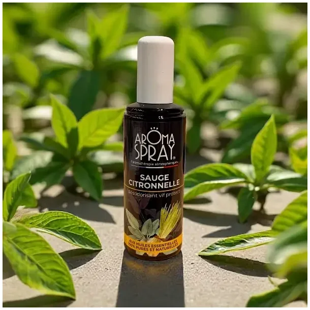 �kologisk Aromaspray Salvie &amp; Citronella � Beskyttelse, Friskhed &amp; Energetisk Rens | 100 ml