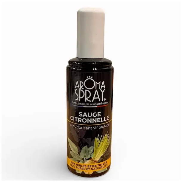 �kologisk Aromaspray Salvie &amp; Citronella � Beskyttelse, Friskhed &amp; Energetisk Rens | 100 ml