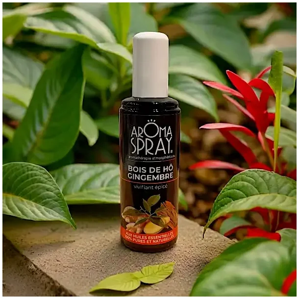 �kologisk Aromaspray Bois de H� &amp; Ingef�r � Sensualitet, Beg�r &amp; Sanselig Energi | 100 ml