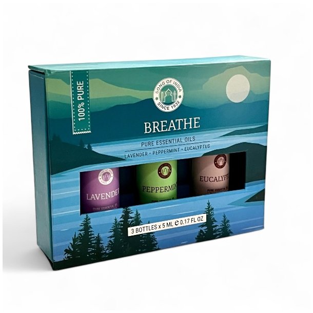 Aromaterapi wellness st m. teriske olier, Breathe, Indhold 3 x 5 ml