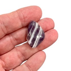 B�nd ametyst lommesten, M�l 2 - 3 cm