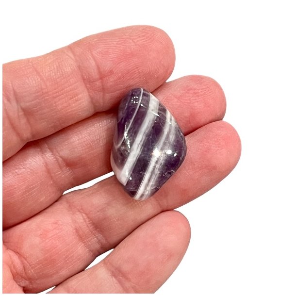 B�nd ametyst lommesten, M�l 2 - 3 cm