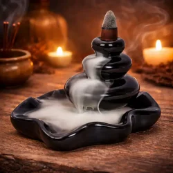 Sort Backflow r�gelsesholder i dam-design 12x9,5x8 cm til backflow r�gelseskegler