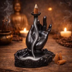 Backflow r�gelsesholder - h�nd med lotusblomst