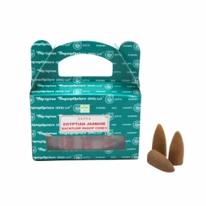 Satya Egyptisk Jasmin Backflow Rgelseskegler 24 stk til Aroma & Meditation