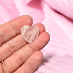 Bjergkrystal hjerter,  Ml 2 x 2 x 0,6 cm