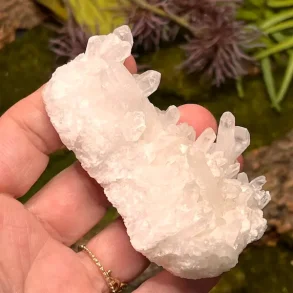 Smuk bjergkrystalklynge 8 x 4 cm - eksklusiv klar krystal af hj kvalitet 119 g