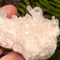 Smuk bjergkrystalklynge 8 x 4 cm - eksklusiv klar krystal af hj kvalitet 119 g