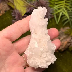 Smuk bjergkrystalklynge 8 x 4 cm - eksklusiv klar krystal af hj kvalitet 119 g