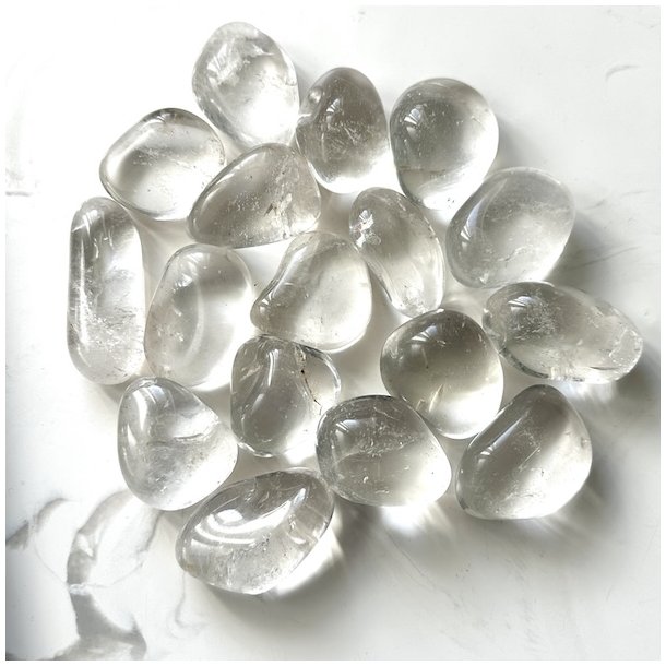 Bjergkrystal XL lommesten,  M�l 3 - 4 cm 