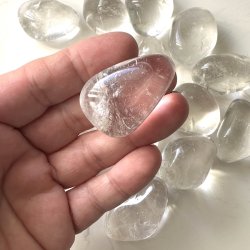 Bjergkrystal XL lommesten,  M�l 3 - 4 cm 