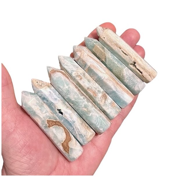 Bl Aragonittrne 7 x 1,5 cm  Elegante og i Fin Kvalitet