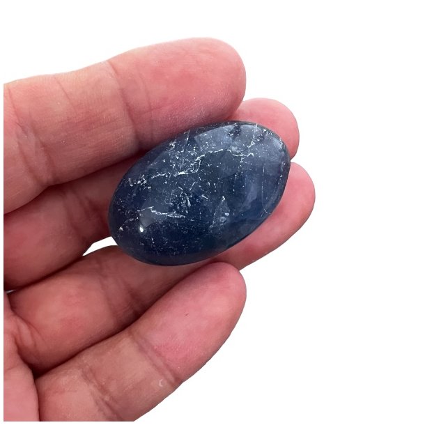 Bl fluorit lommesten, Ml imellem 3 - 4 cm