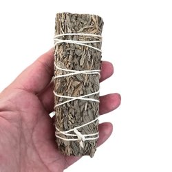 Bl� salvie smudge | M�l ca. 10,5 x 3,5 cm