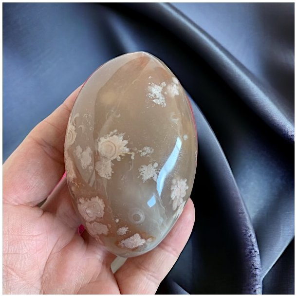 Hndsten i floweragat/blomsteragat | Ml 7,5 x 5 cm