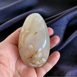 Hndsten i floweragat/blomsteragat | Ml 8 x 4,5 cm