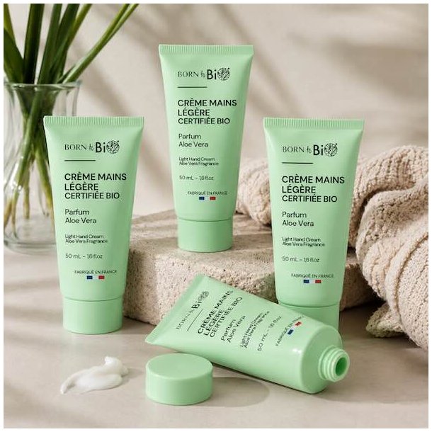 �kologisk Aloe Vera H�ndcreme 50 ml med Silkebl�d Finish