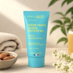 Born to Bio �kologisk ansigtscreme 50 ml med s�d mandelolie og naturlige ingredienser