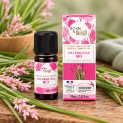 Born to Bio �kologisk Palmarosa Bio �terisk olie 10 ml med flaske og �ske.