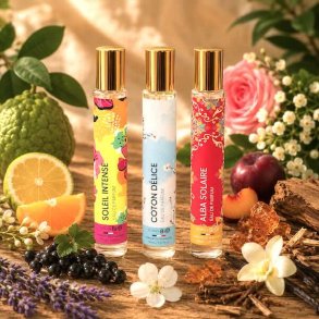 Born to Bio parfumepakke med Soleil Intense, Coton D�lice og Alba Solaire Eau de Parfum 30 ml