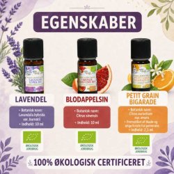 Sov godt med �kologiske �teriske olier fra Born to Bio