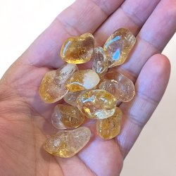 Brndt citrin lommesten,  Ml imellem 2 - 2,5 cm