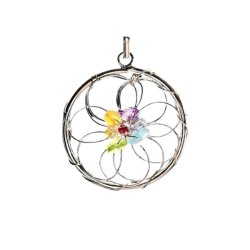 Chakra dr�mmefanger vedh�ng i s�lvmetal � �4 cm � Model B