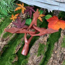 Cobra kuglestander i tr til store kugler el. abeloneskaller