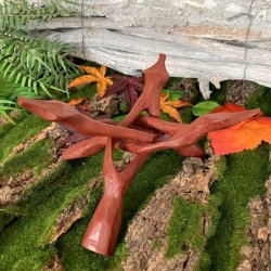 Cobra kuglestander i tr til store kugler el. abeloneskaller