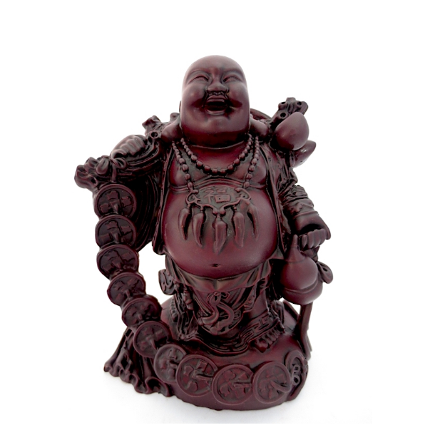 Den glade buddha figur, Ml 17 x 12 cm