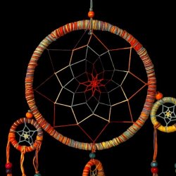 Regnbuefarvet Drmmefanger  55 cm Sknhed, Harmoni og Positiv Energi