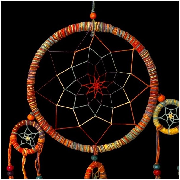 Regnbuefarvet Drmmefanger  55 cm Sknhed, Harmoni og Positiv Energi