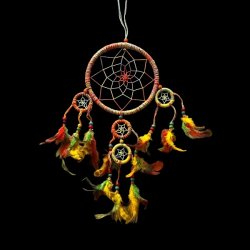 Regnbuefarvet Drmmefanger  55 cm Sknhed, Harmoni og Positiv Energi