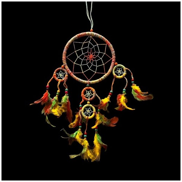 Regnbuefarvet Drmmefanger  55 cm Sknhed, Harmoni og Positiv Energi