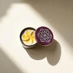 Mini Frangipani duftsten i metalske 5 cm  diskret og dekorativ diffuser til teriske olier