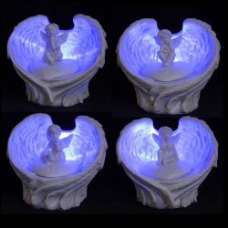 Engle figurer med LED lys
