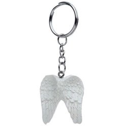 Magiske n�gleringe med englevinger � spirituel beskyttelse og elegant tilbeh�r