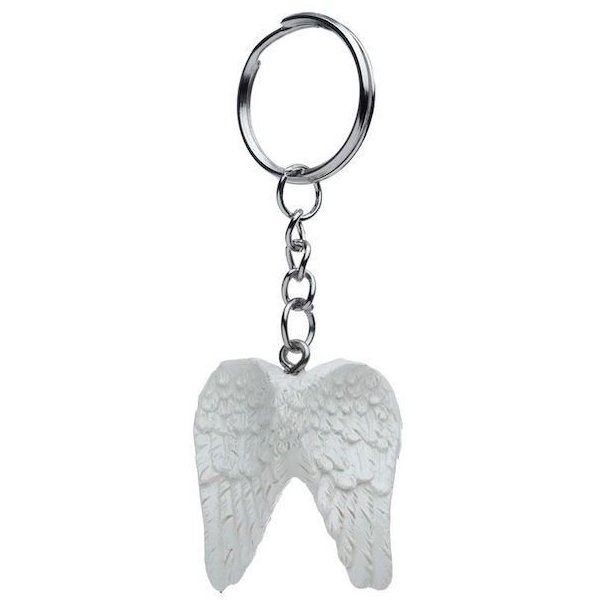 Magiske n�gleringe med englevinger � spirituel beskyttelse og elegant tilbeh�r