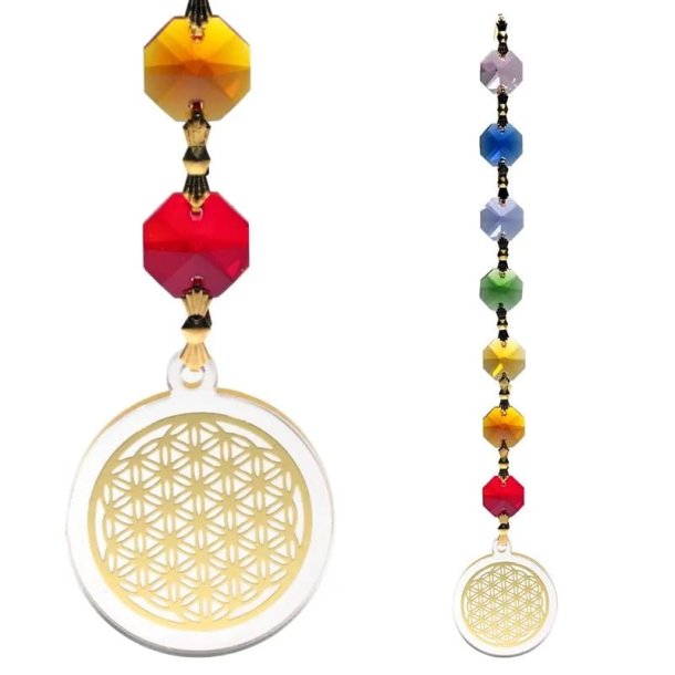 Chakra feng shui hanger livets blomst, Ml 20 cm