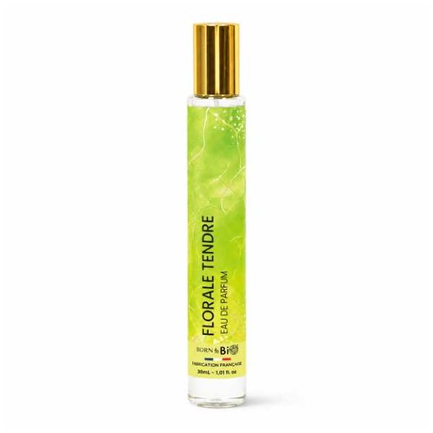 Florale Tendre Eau de Parfum 30 ml fra Born to Bio p� hvid baggrund.