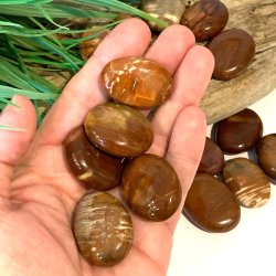 Forstenet tr� | lommesten | M�l ca.  2,5 - 3 cm