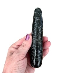 Indigo gabbro healerstav, Ml 13,6 x 3 cm