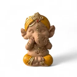 Unikke Baby Ganesha Trio Statuer  Spirituel Zen Dekoration og Lykkebringende Gaveid